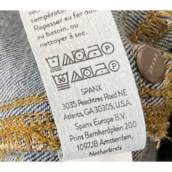 EUC SPANX Blue Flare Women's Jeans, Size XL / Long Length - Picture 11 of 11